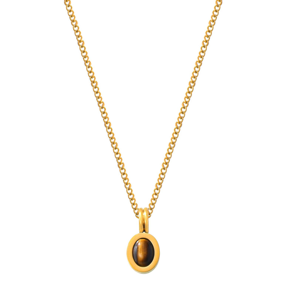 Tiger’s Eye Layered Necklace Set